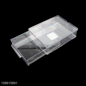 Wholesale transparent plastic makeup organizer cosmetics storage box