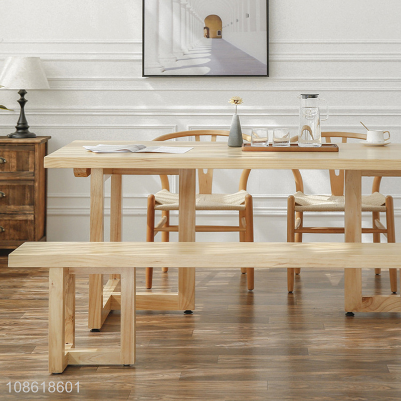 New product wooden dining table solid wood kitchen table furniture