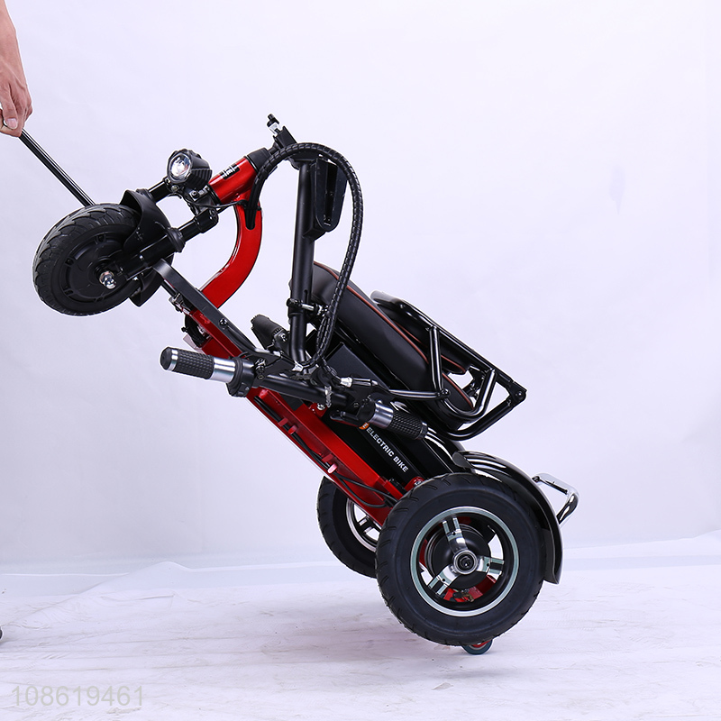 Factory supply lithium battery folding electric tricycle scooter motorized tricycle