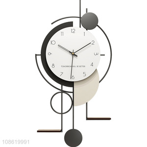 Wholesale European style minimalist big wall decor metal wall clocks