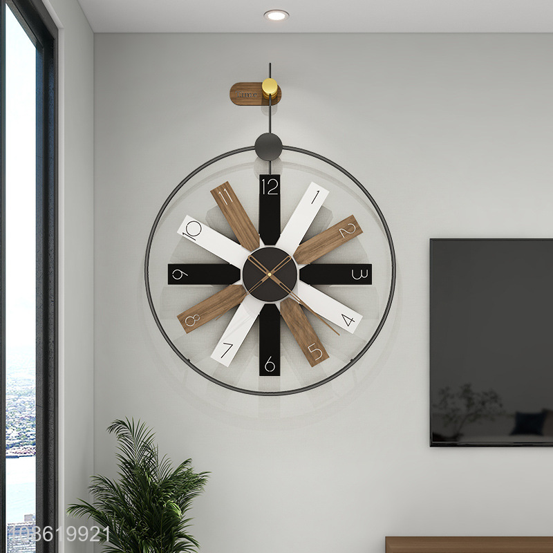 Most popular Nordic style iron art wall clock for home decoration