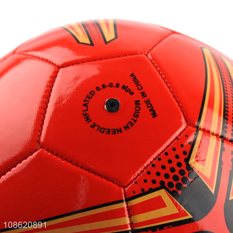 China products leather inflatable soccer ball football