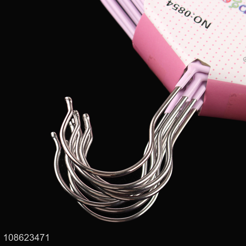 Good quality anti-slip rubber coated metal wire clothes hanger set