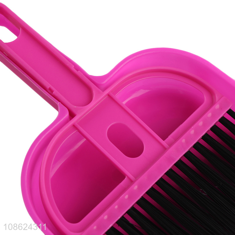 Good quality mini broom and dustpan set for home sofa desk cleaning