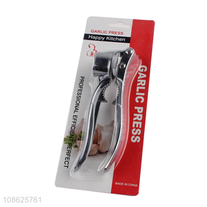 Good quality stainless steel manual garlic masher garlic press