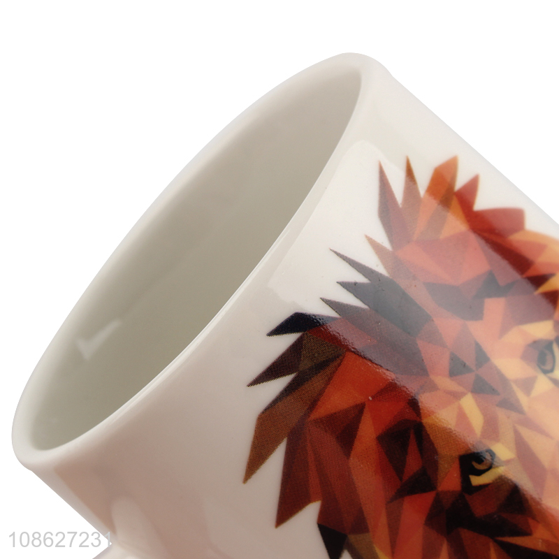 Hot products ceramic lion pattern water cup drinking cup