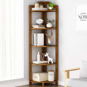 Top sale living room floor-to-ceiling small corner bookshelf wholesale