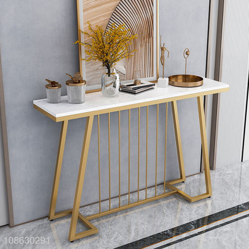 Popular product modern slate entryway table with metal frame