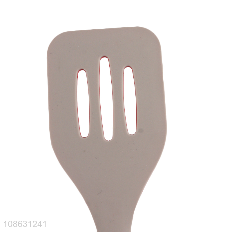 Wholesale food grade silicone slotted spatula frying turner for cooking