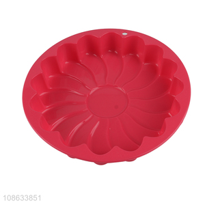 Hot selling sunflower shaped silicone cake molds bakeware