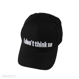 Good selling fashion black sports baseball hat baseball cap