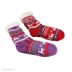 Good quality women's slipper socks winter thick indoor socks