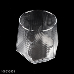 Hot selling geometric whiskey glasses drinking cup glass tumbler