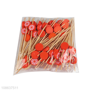 New arrival 50pcs bamboo fruit picks cocktail picks party picks