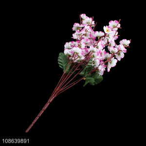 Wholesale 9 branch artificial flowers fake plum blossom faux flowers