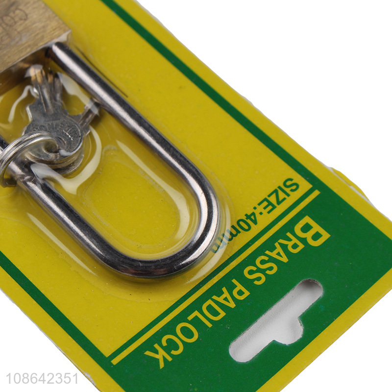 Good quality mini brass padlock thin type brass padlock