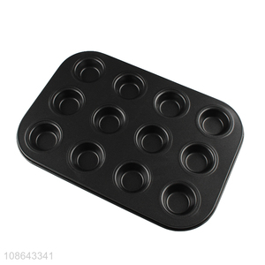 Wholesale 12-hole metal cake mold muffin cake kitchen baking tools