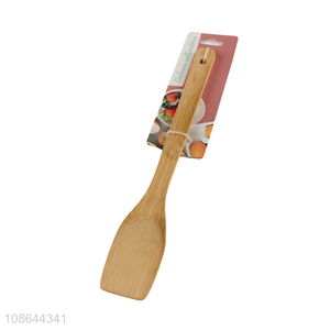 Good quality natural bamoo flat spatula cooking spatula for kitchen