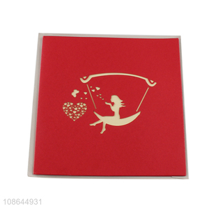 Top sale 3d creative wedding invitation card greeting card