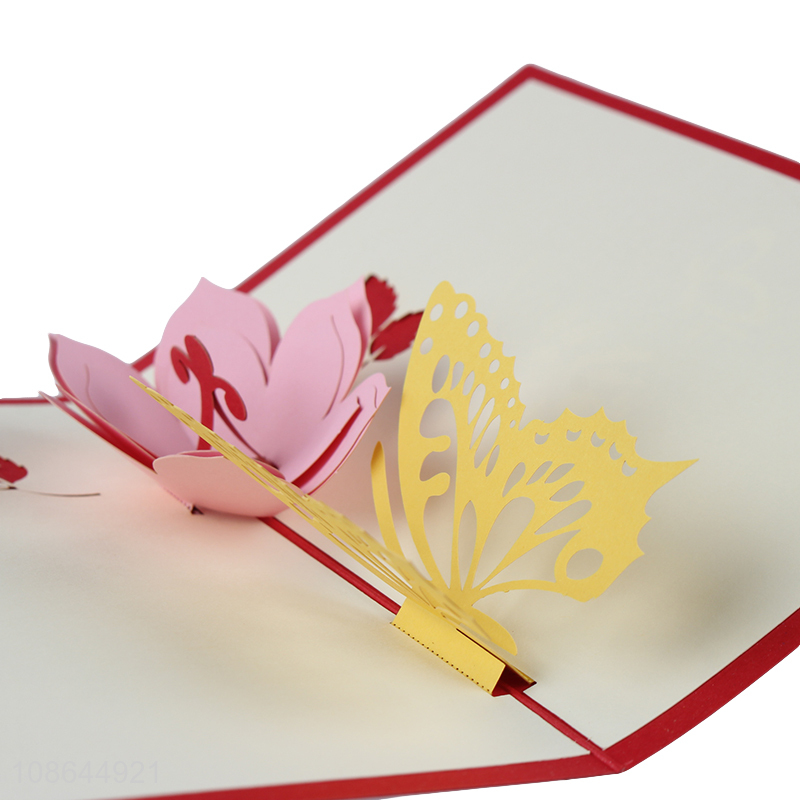 New design hollow greeting card wedding invitation card