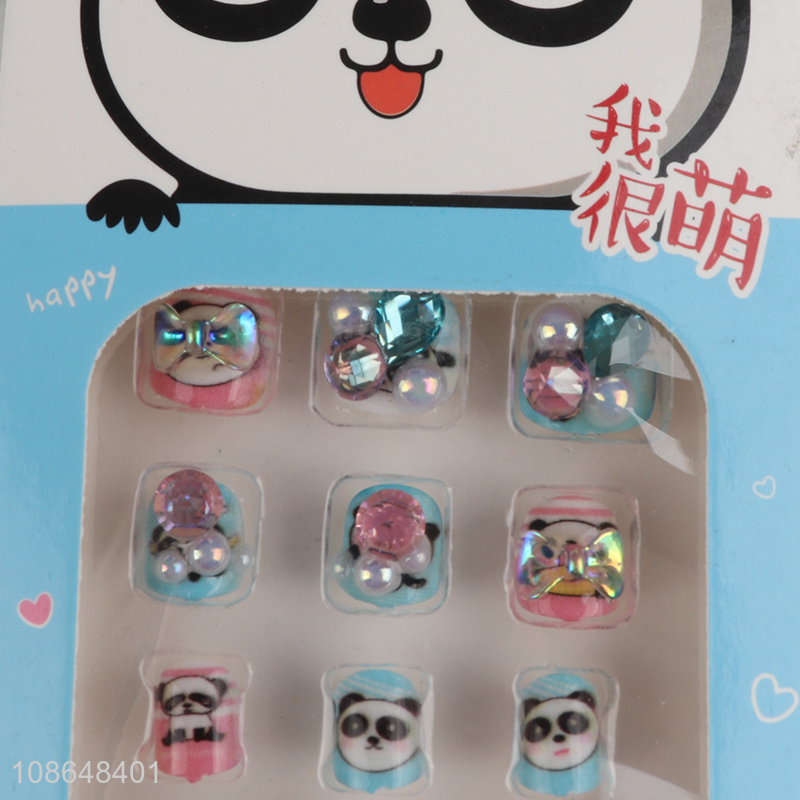 China factory children nail art decoration fake nail set for sale