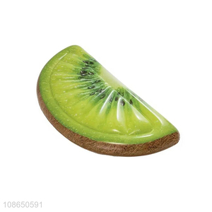 Good quality kiwifruit shaped swimming pool float inflatable floating mat