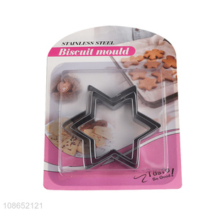 Top selling star shape stainless steel cookies mould for baking tool