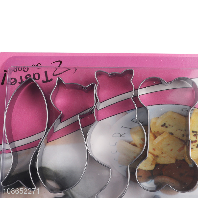 Best selling animal series stainless steel cookies mould set