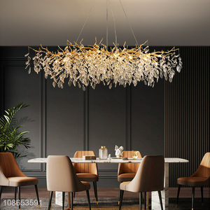 Wholesale luxury crystal chandelier tree branch ceiling light for dining room