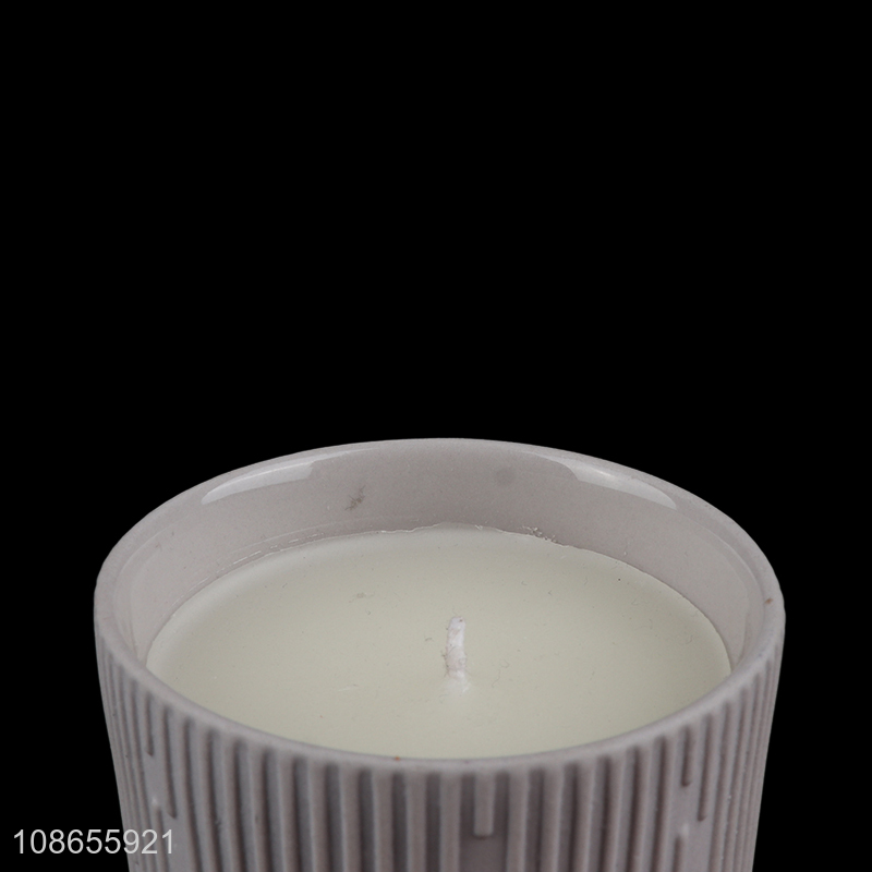 Hot selling ceramic jar scented candle for relaxing sleeping