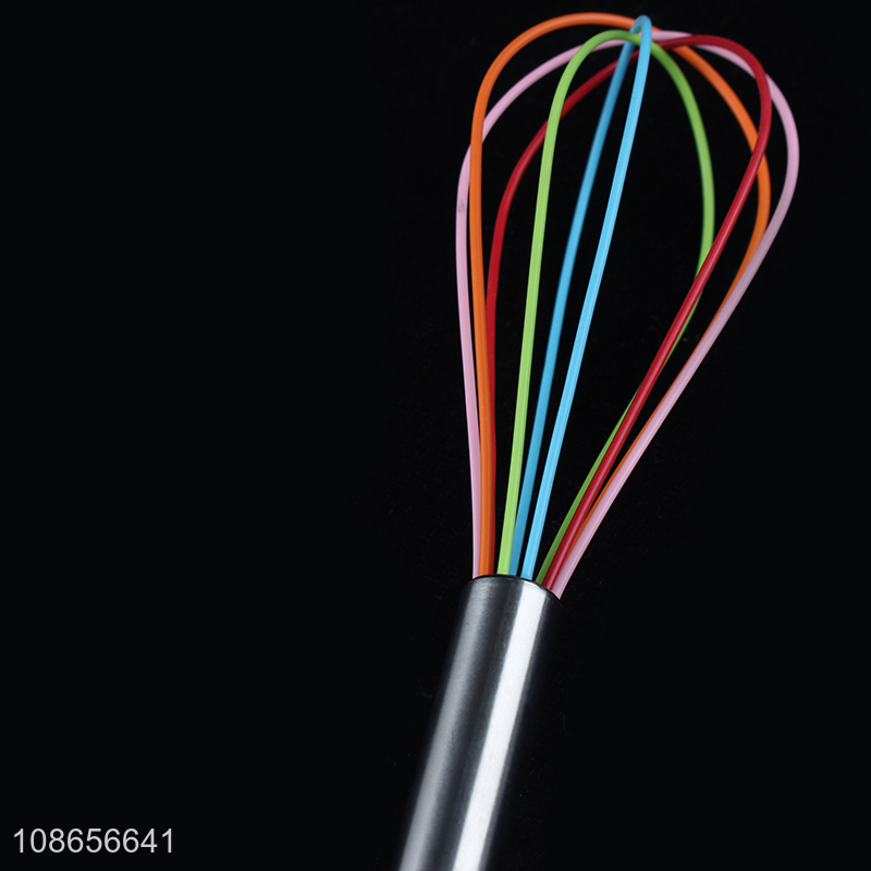 Low price colourful handheld egg whisk for kitchen gadget