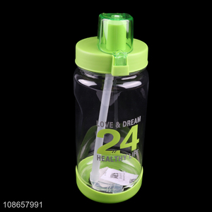 Recent product portable leakproof petg plastic water bottle with straw