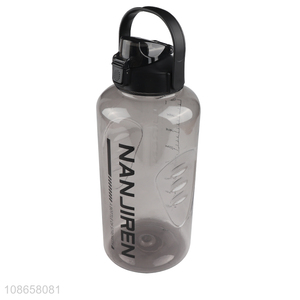 Wholesale large capacity bpa free tritan gym sports water bottle with handle