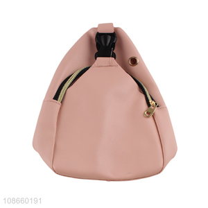 Hot selling women fashion pink messenger bag chest bag wholesale