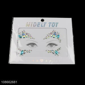 Yiwu market face stickers rhinestone sticker for facial decoration