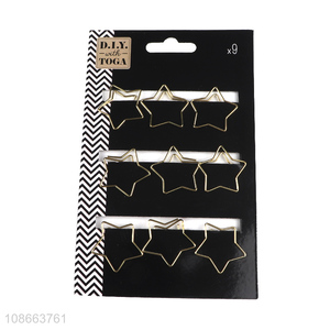 China wholesale star shape school office paper clips binding clips