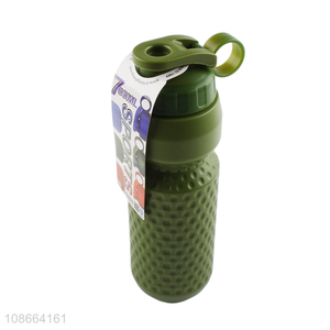 Top selling portable plastic drinking bottle sports water cup with handle