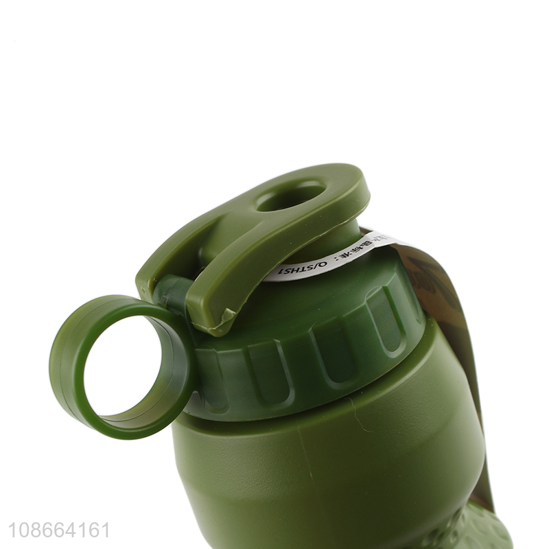 Top selling portable plastic drinking bottle sports water cup with handle