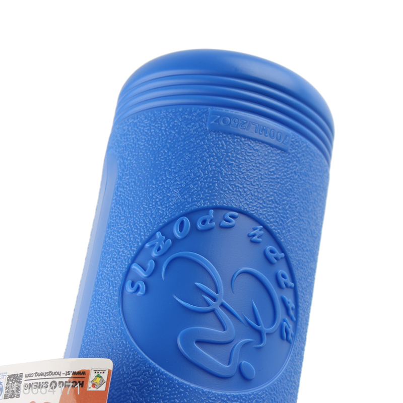 Hot items portable blue plastic water bottle drinking cup