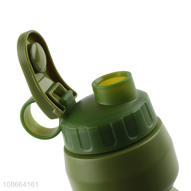 Top selling portable plastic drinking bottle sports water cup with handle