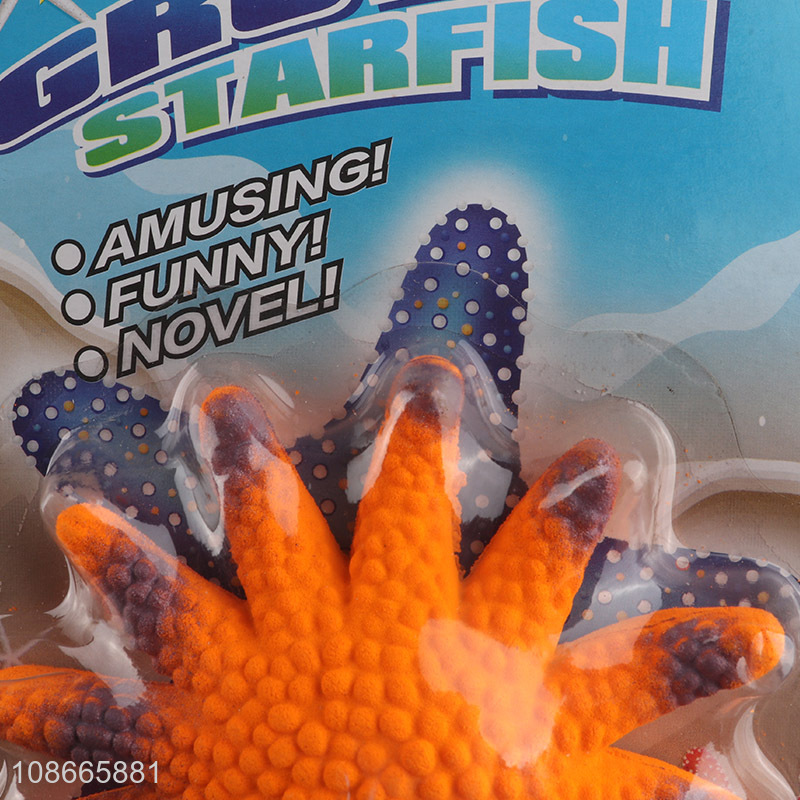 Popular products starfish soft water growing toys for kids