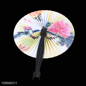 Wholesale Chinese style folding handheld fan for stage performance