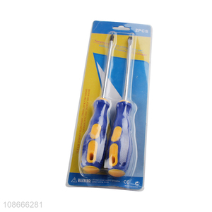 Good quality 2pcs screwdriver set with straight phillips screwdriver