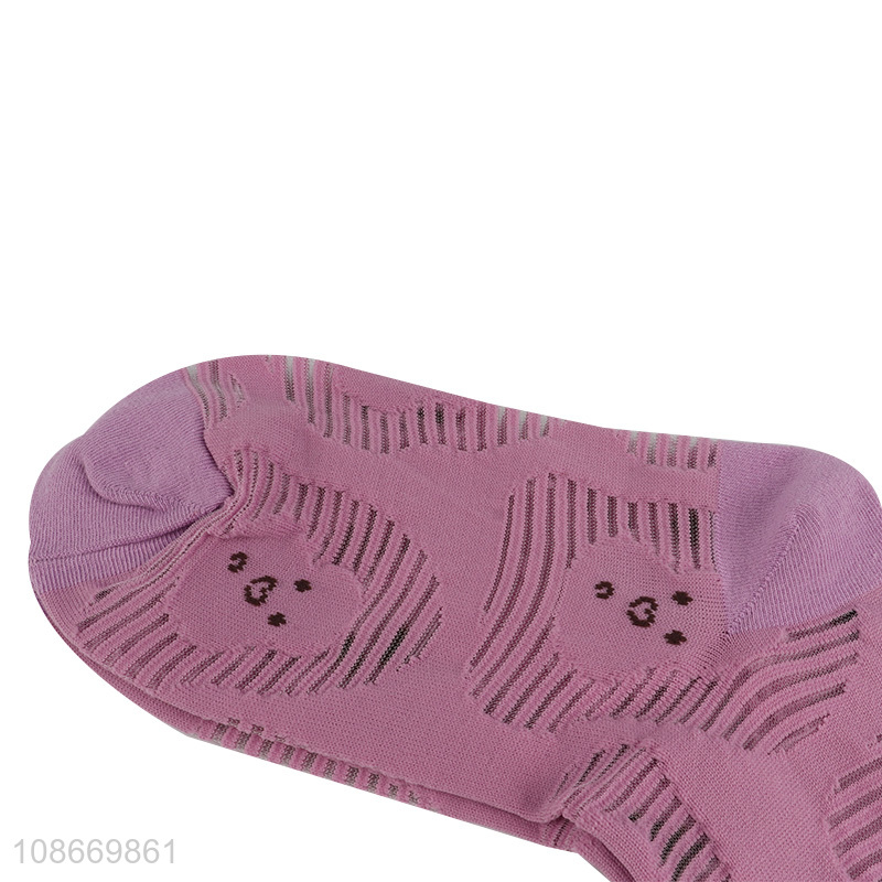 Wholesale cute sheer socks mesh transparent ankle socks for women