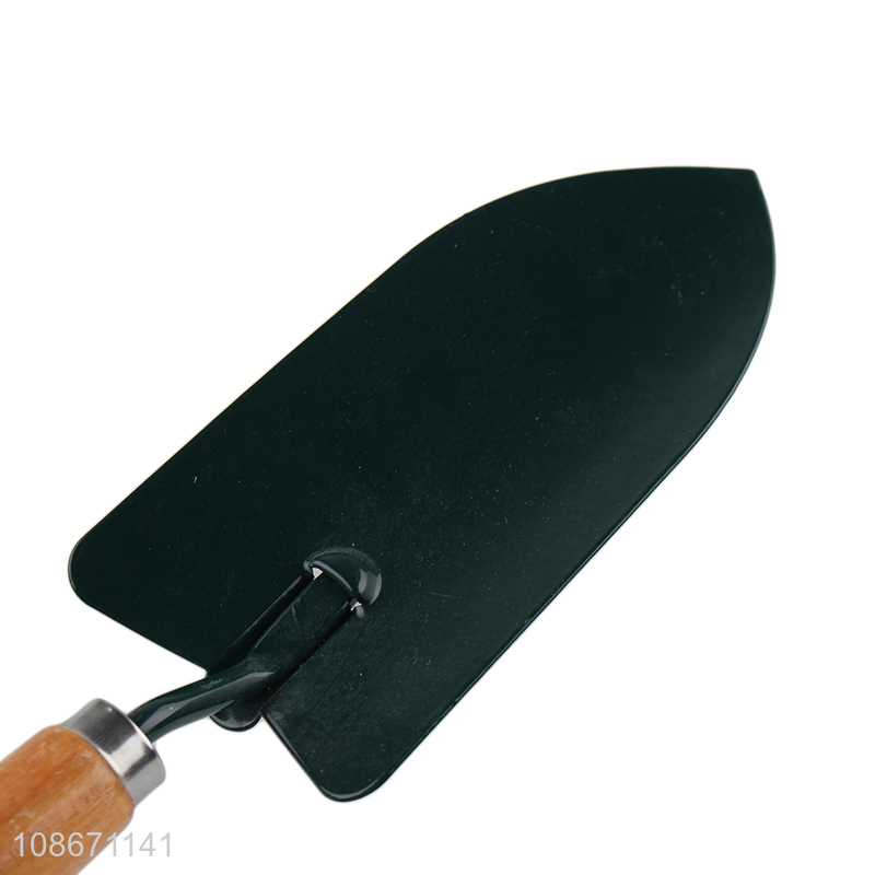 Wholesale heavy duty garden tool garden trowel with wooden handle