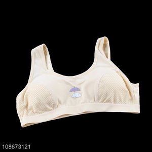 Wholesale breathable girls training bra wireless bra for teen girls