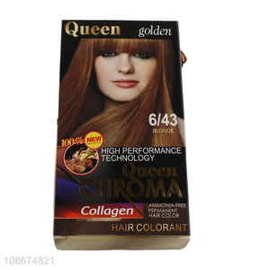 Hot selling permanent blonde hair dye hair colorant for women girls