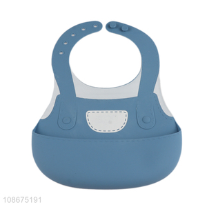 China imports soft bpa free food grade silicone baby bibs with pocket