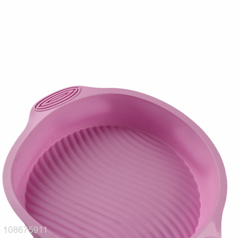 Good quality round silicone chiffon cake molds kitchen bakeware