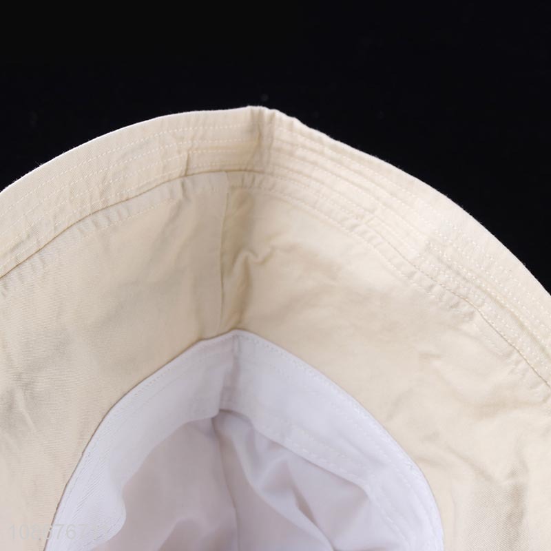 Hot selling 100% cotton fisherman bucket hat sunhat for women and men